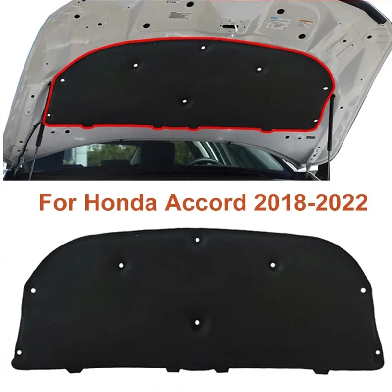 2018-2022 Heat Sound Insulation Cotton Pad for Honda Accord G10 2018 2019 2020 2021 2022 Accessories Soundproof Firewall Cover view 2