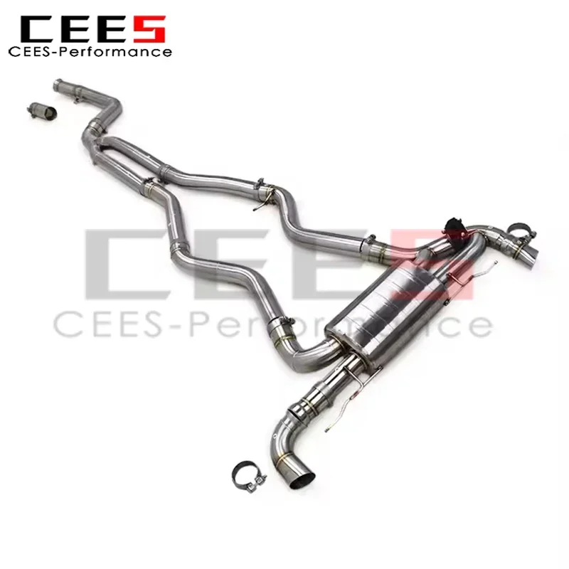 cees Stainless Steel Catback Exhaust Pipe for BMW M340i/M340 3.0T 2019-2024 Single Valve Valvetronic Exhaust System Muffler