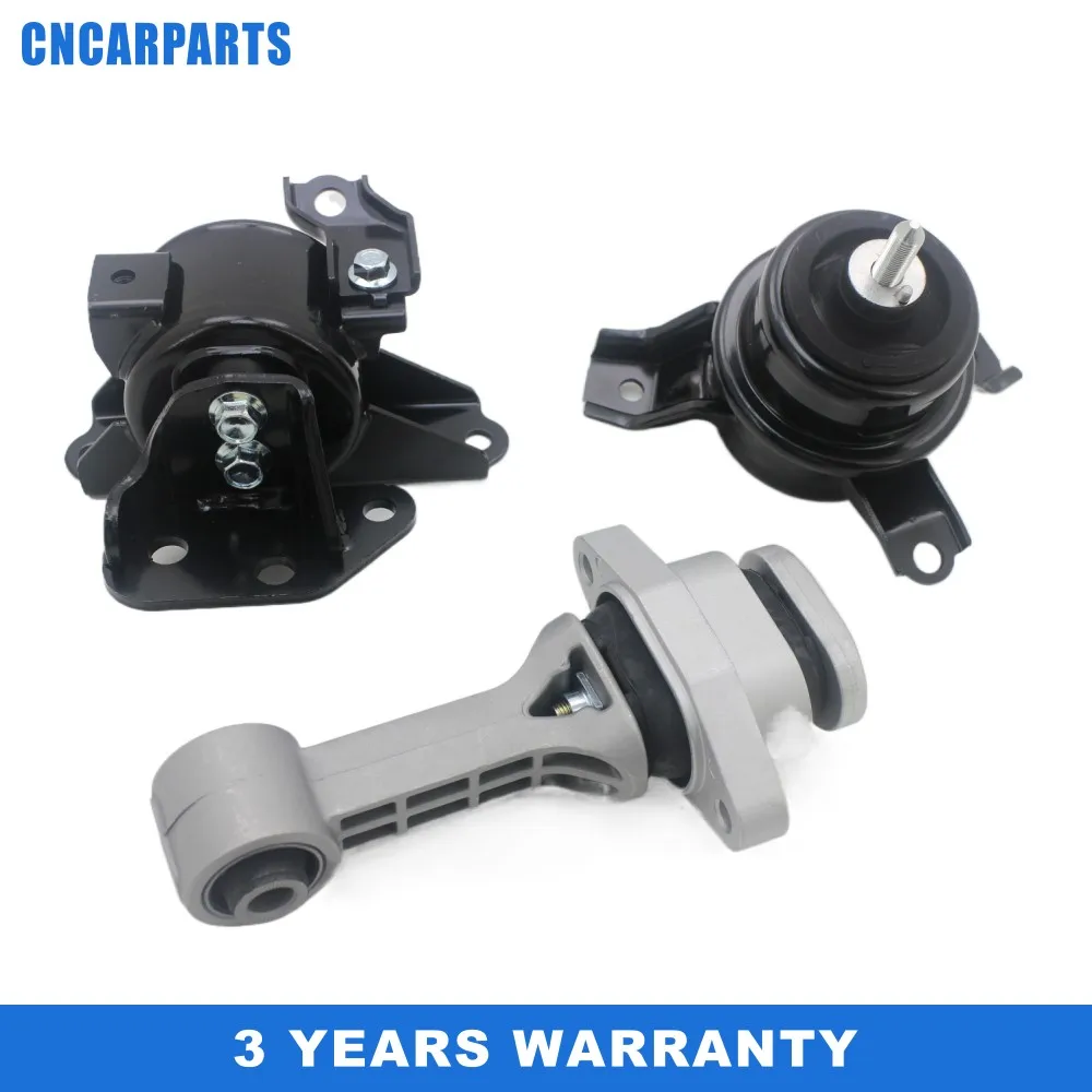 3pcs Engine Motor & Trans Mount Set Fit for 2010-2013 Kia Soul 1.6L 2.0L Manual 21950-3Y000,21950-1R000,21950-2R000