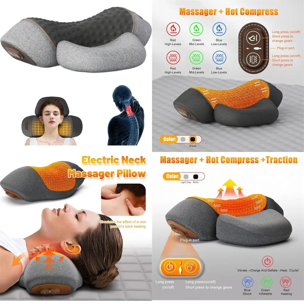 

Artuvate 2025 Cervifix Pro Massager: Neck Pain Relief with Heat and Pillow for Improved Sleep