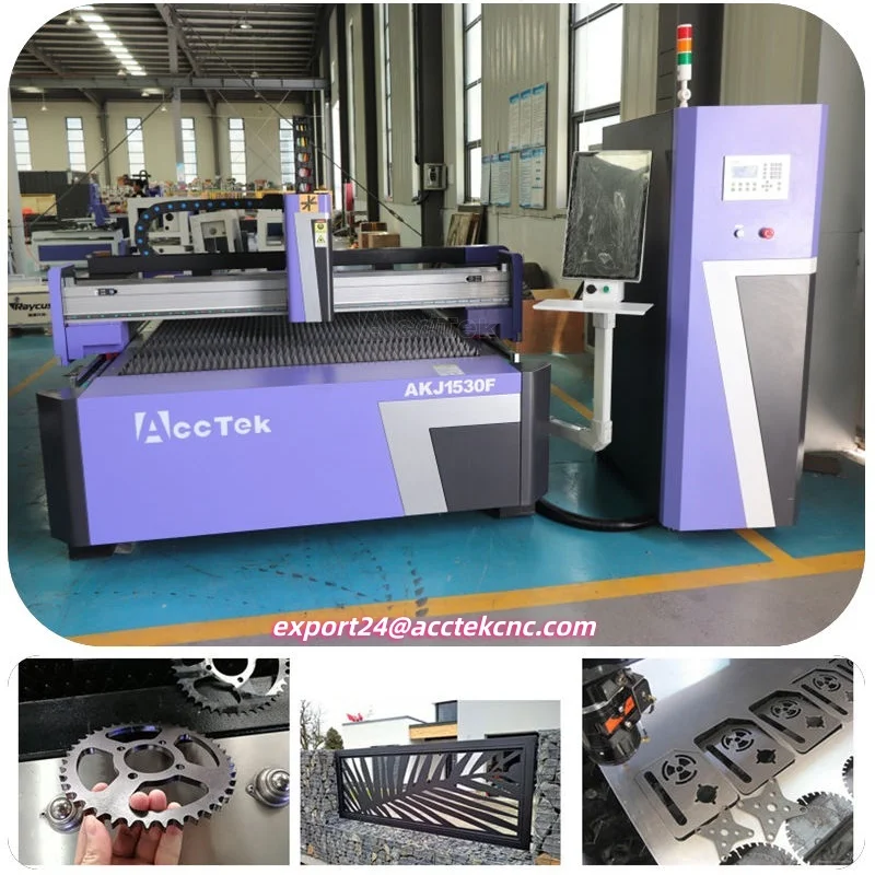 AccTek MáQuina De Corte Por LáSer 3000w 4000w 6000w Fiber Laser Metal Cutting Machine Price For Steel Metal Sheet 1530 Size