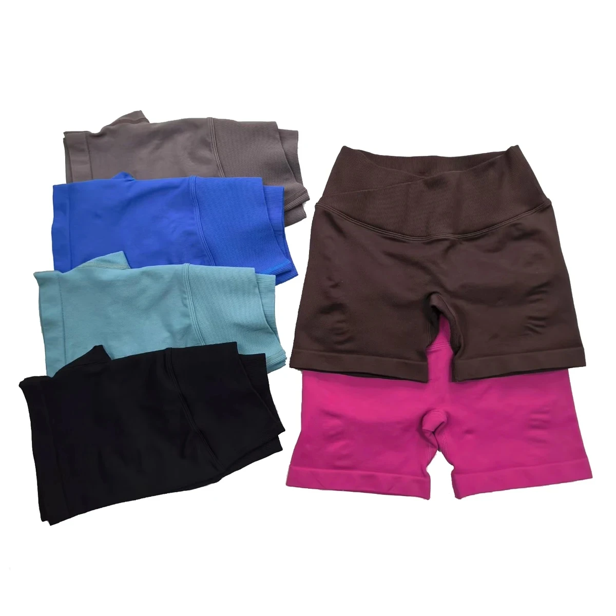 Cross Waist Yoga Shorts Women Sports Shorts Impact Gym Workout Shorts High Waist Push Up Fitness Sports Shorts Cycling Shorts