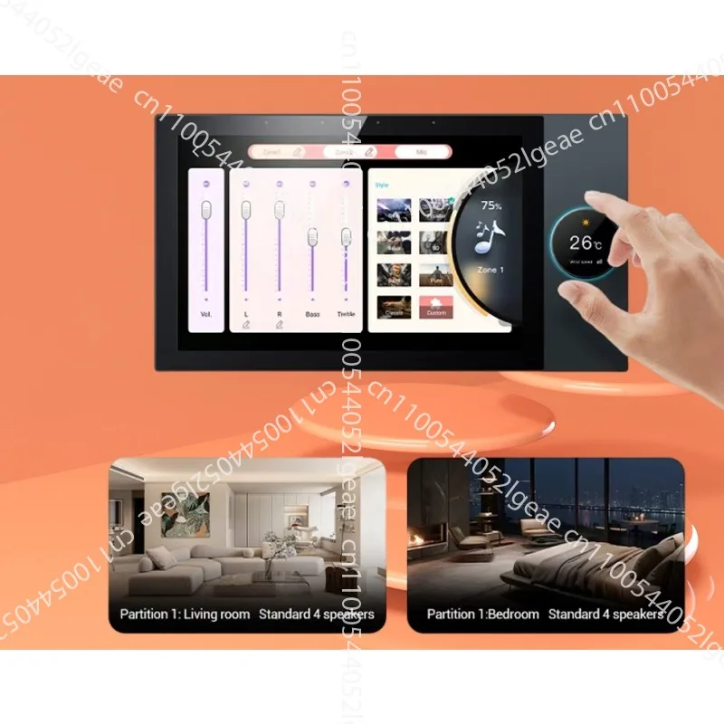 10-inch Central Control Screen for Background Music System