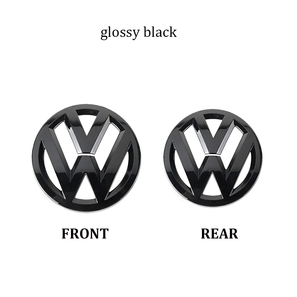 2pcs Car Front Grill/Rear Emblem Lid Covers Logo Sticker For Volkswagen VW POLO GOLF 4 5 6 7 7.5 8 MK4 MK5 MK6 MK7 MK8 sportvan