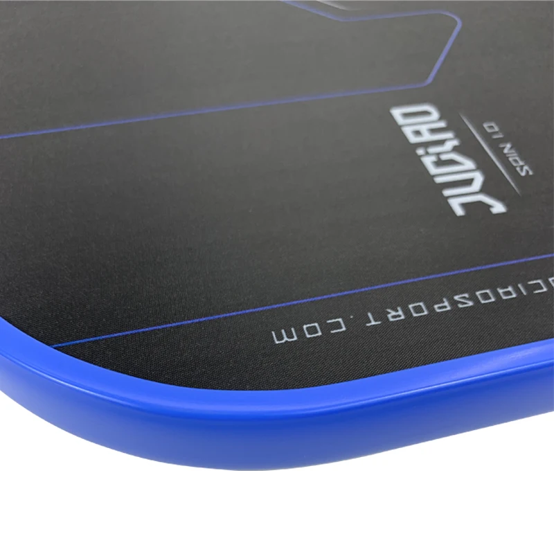 JUCIAO USAPA Approved Thermoformed Unibody T700 Raw Carbon Fiber Pickleball Paddle Spin Textured Surface With Foam Edge