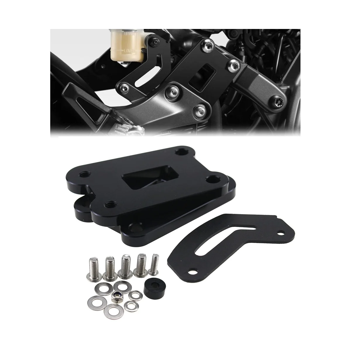 Foot Pegs Motorcycle Accessories P enger Footrests Supports Kit Footpeg Lowering Kit for YAMAHA MT-09 2021 for Mt09