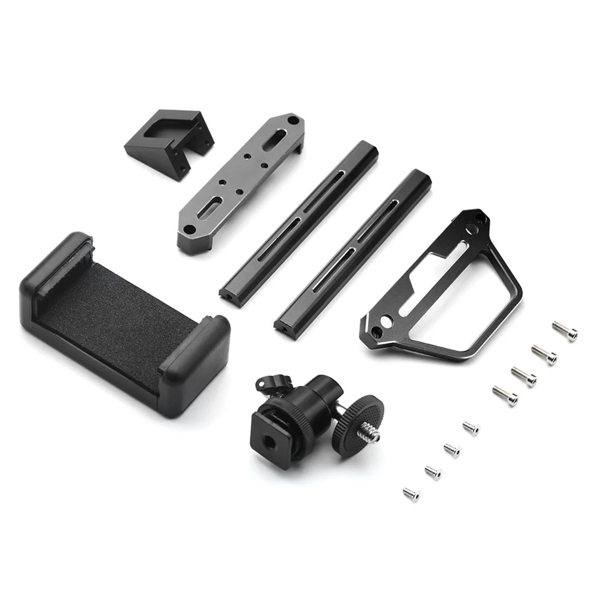 Metal Transmitter Protector Frame And Phone Holder For Flysky Noble NB4 NB4Pro NB4+ Remote Control RC Aircraft Black