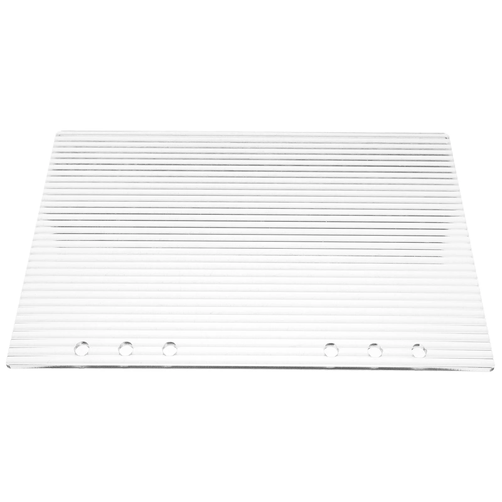 Raccoglitore in acrilico trasparente Copertina per notebook Raccoglitore a 6 anelli A5 Copertina a strisce trasparenti Diario Piccolo diario Planner Blocco note Copertina Memo Pad Shell