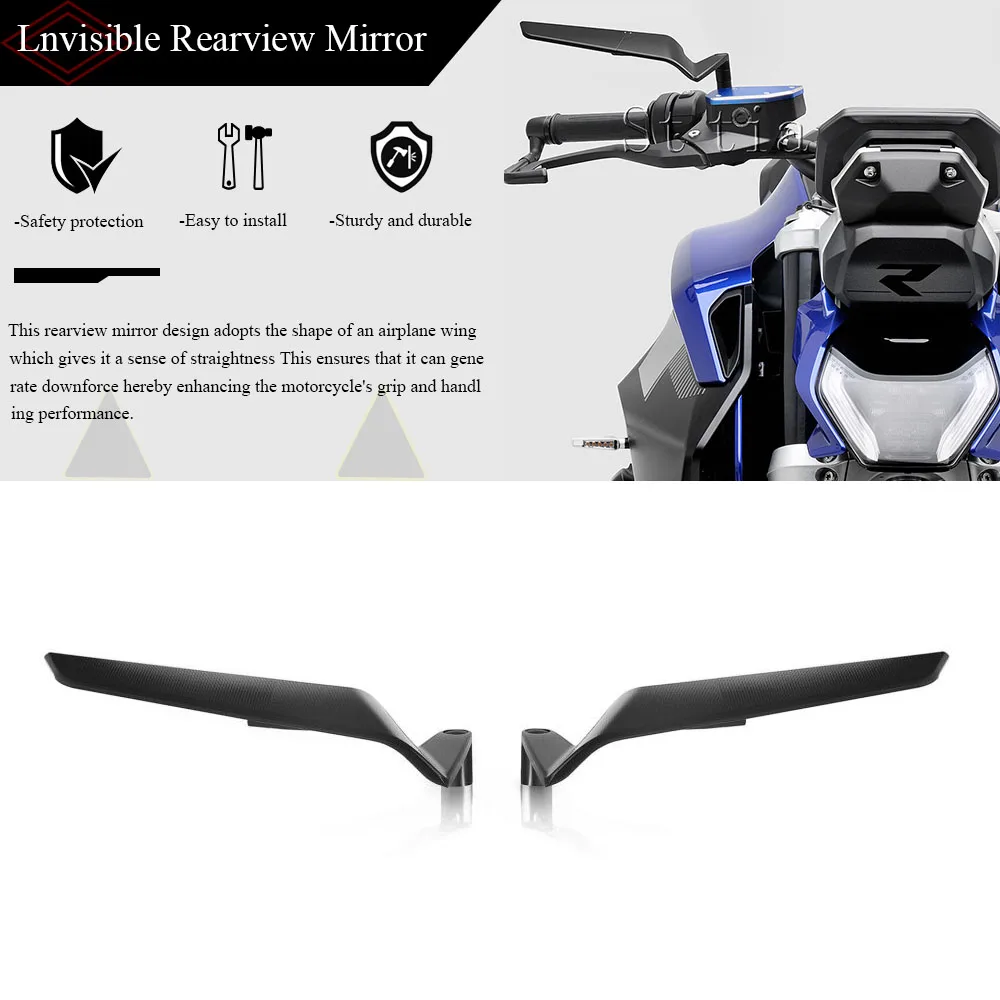 Für BMW R1300R R 1300R 2025 2026 R1300 R Neue Motorrad Verstellbare Seitliche Aluminium-Rückspiegel Windflügel-Rückspiegel