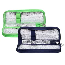 Portable Diabetic Insulin Cooling Bag Protector Pill Refrigerated Ice Pack Medical Cooler Insulation Organizer Travel Case