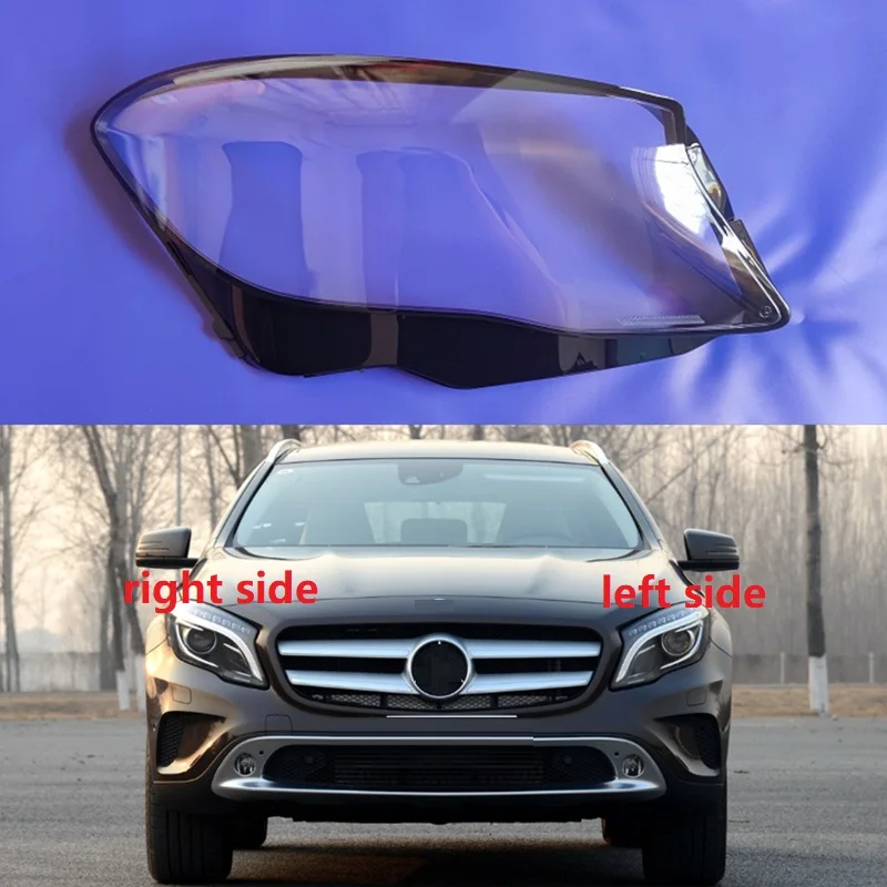 For Benz GLA W156 GLA200 GLA220 GLA260 2015 2016 2017 Front Headlamp Lens Cover Headlight Glass Lampshade Transparent Lamp Shell