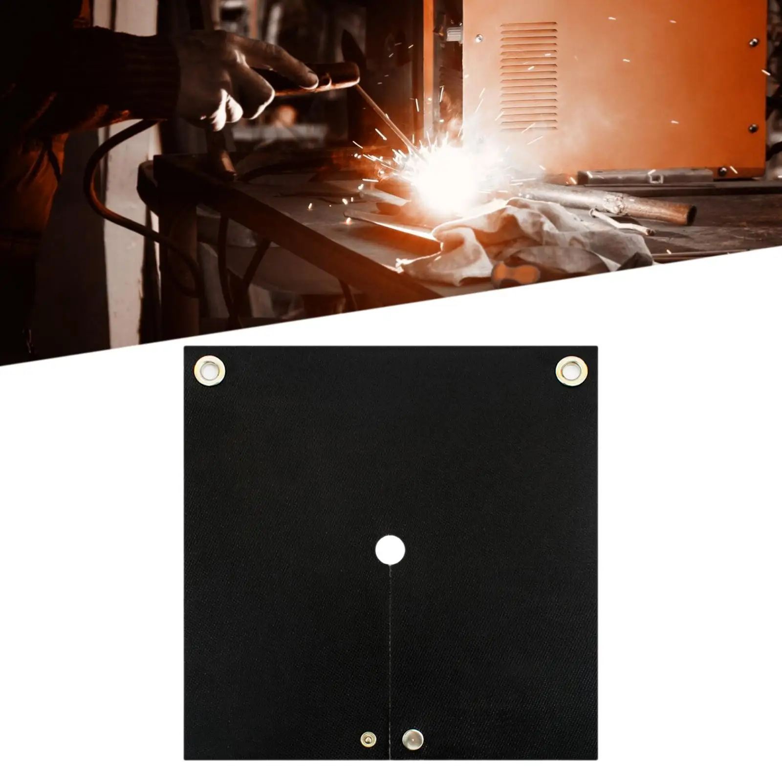 

Welding Blanket 11.81x11.81inch Flame Resistant Soldering Flame Protector Heat Resistant Pad for Industrial Copper Pipe Welding