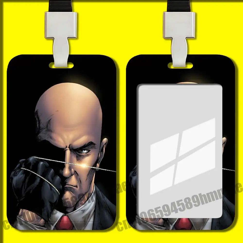 For Agent 47 Hitman Employee ID Card Holder Office Badge Student Bank Work Credit Holders Hard Case Shell view 6