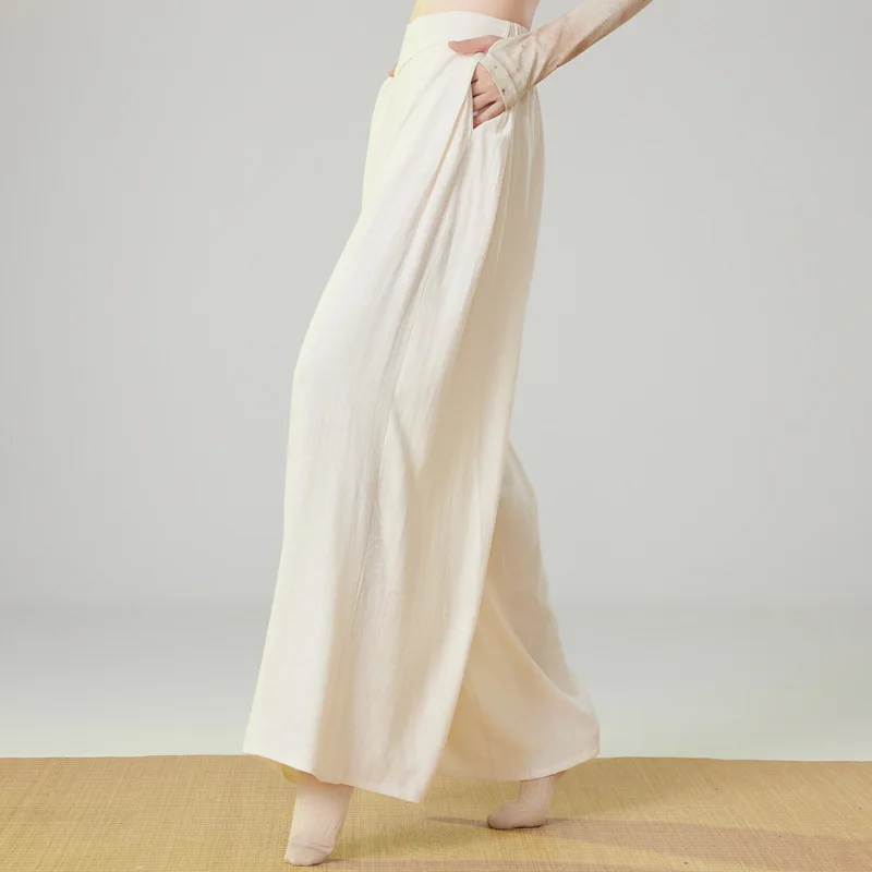

New classical dance practice clothes women's pants elegant wide-leg pants adult dance clothing modern dance practice pants