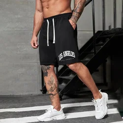 New Men's Beach Pants Los Angeles 3D Printed Men's Shorts Summer Casual Breathable Shorts Men's Clothing Bermuda Men's Shorts