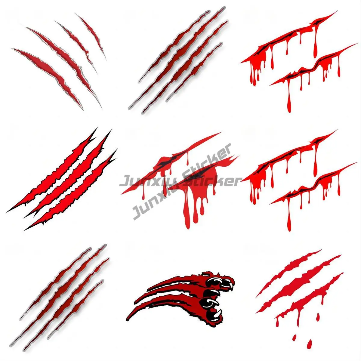 

Car Styling Scratch Stripe Bloody Claw Marks Auto Vinyl Decal Car Accessories Jdm Decor Robot Gadgets