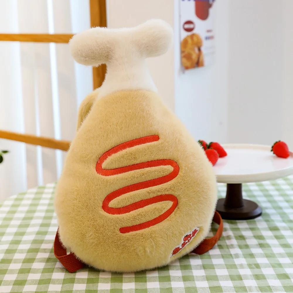 

Black&White Pout Dalmatian Plush Toys Chicken Leg Backpack Soft Plush Dalmatian Dolls Fluffy PP Cotton Animals Stuffed Toys