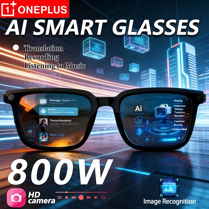 

OnePlus AI Smart Glasses AI Translation 8MP HD Camera 4K Shooting Image Conversation Recording Listening To Music Smart Glasses
