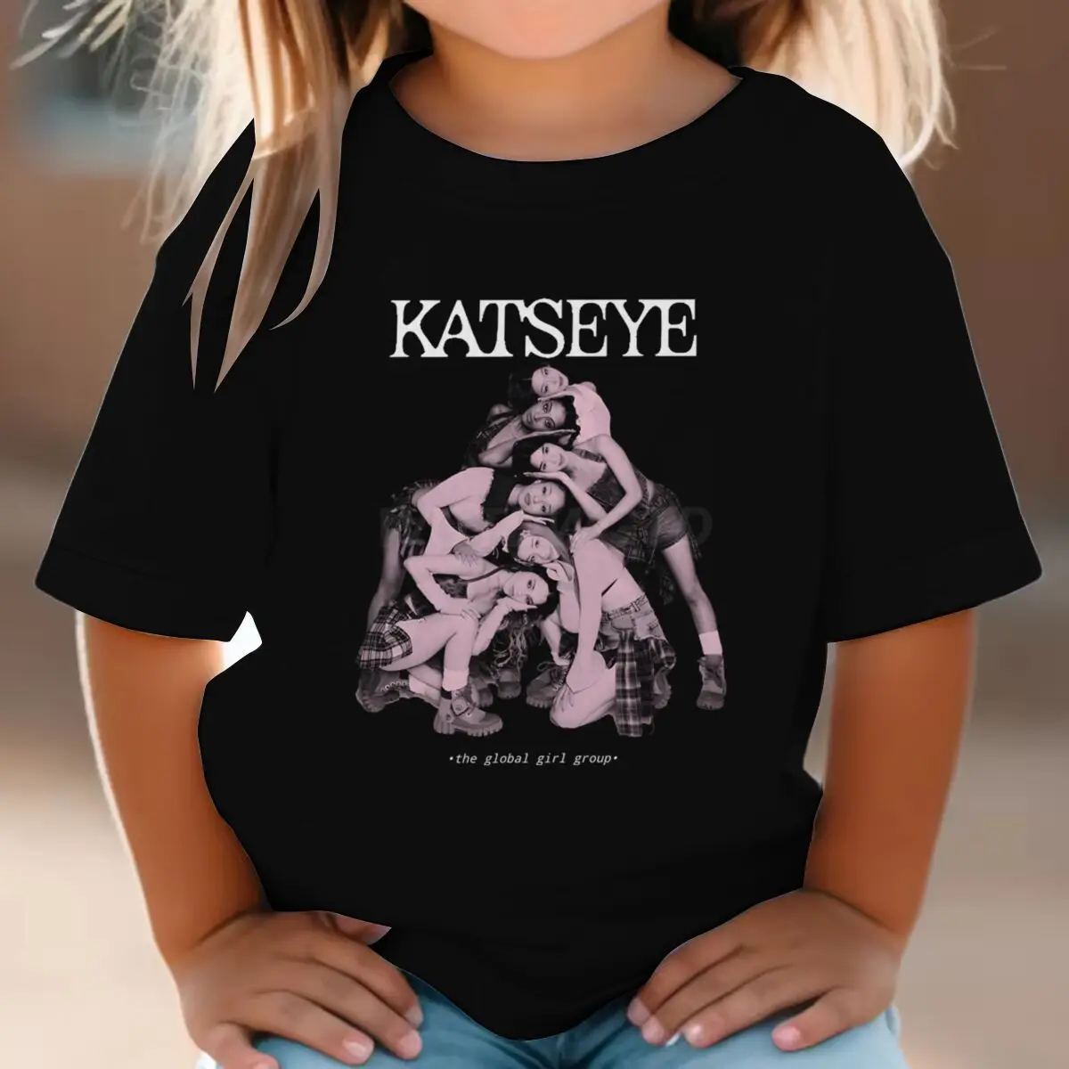 

Girls' Graphic T-shirt Harajuku Y2K Katseye Print Shirts for Children KATSEYE Print Design Casual Short Sleeves Crew Neck Tee