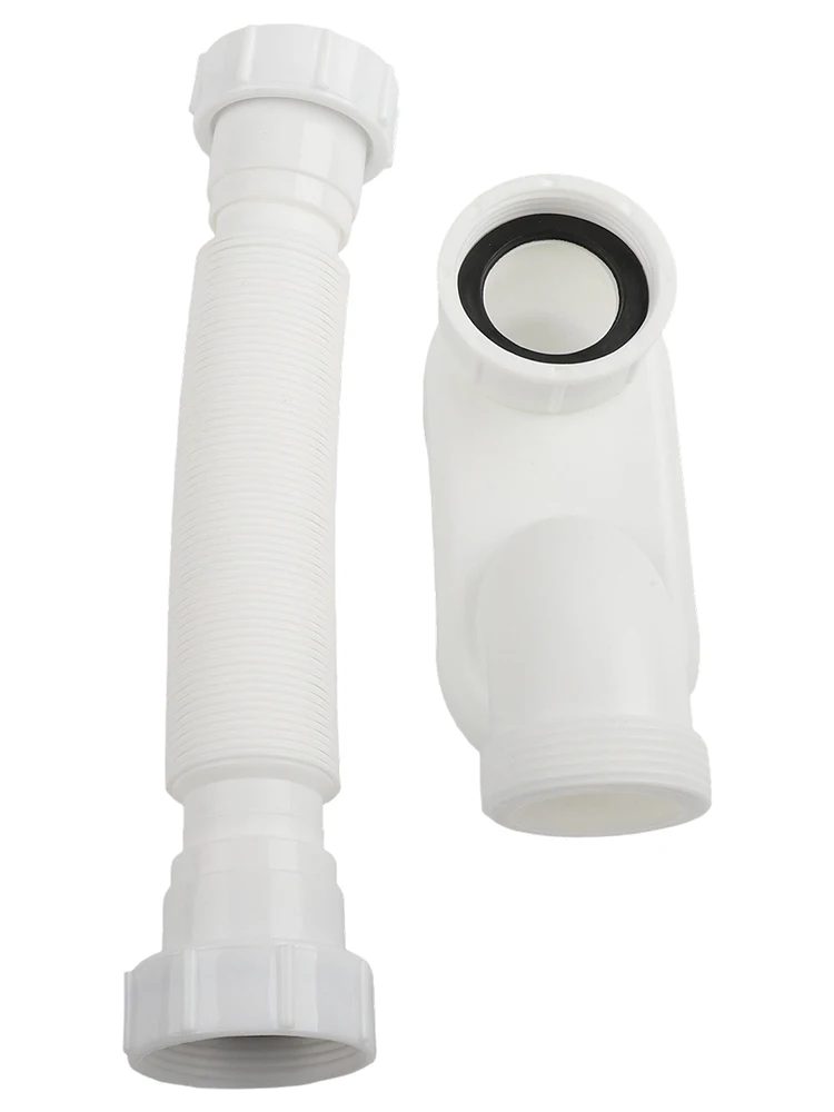 80cm Length P Trap Pipe Adapts To Various Drain Alignments Wear Resistant Material Easy Installation Wear Resistant