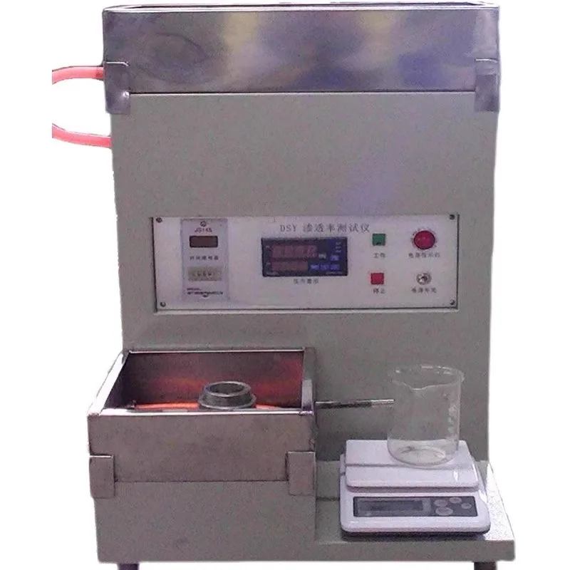

Porous ceramic penetration rate tester