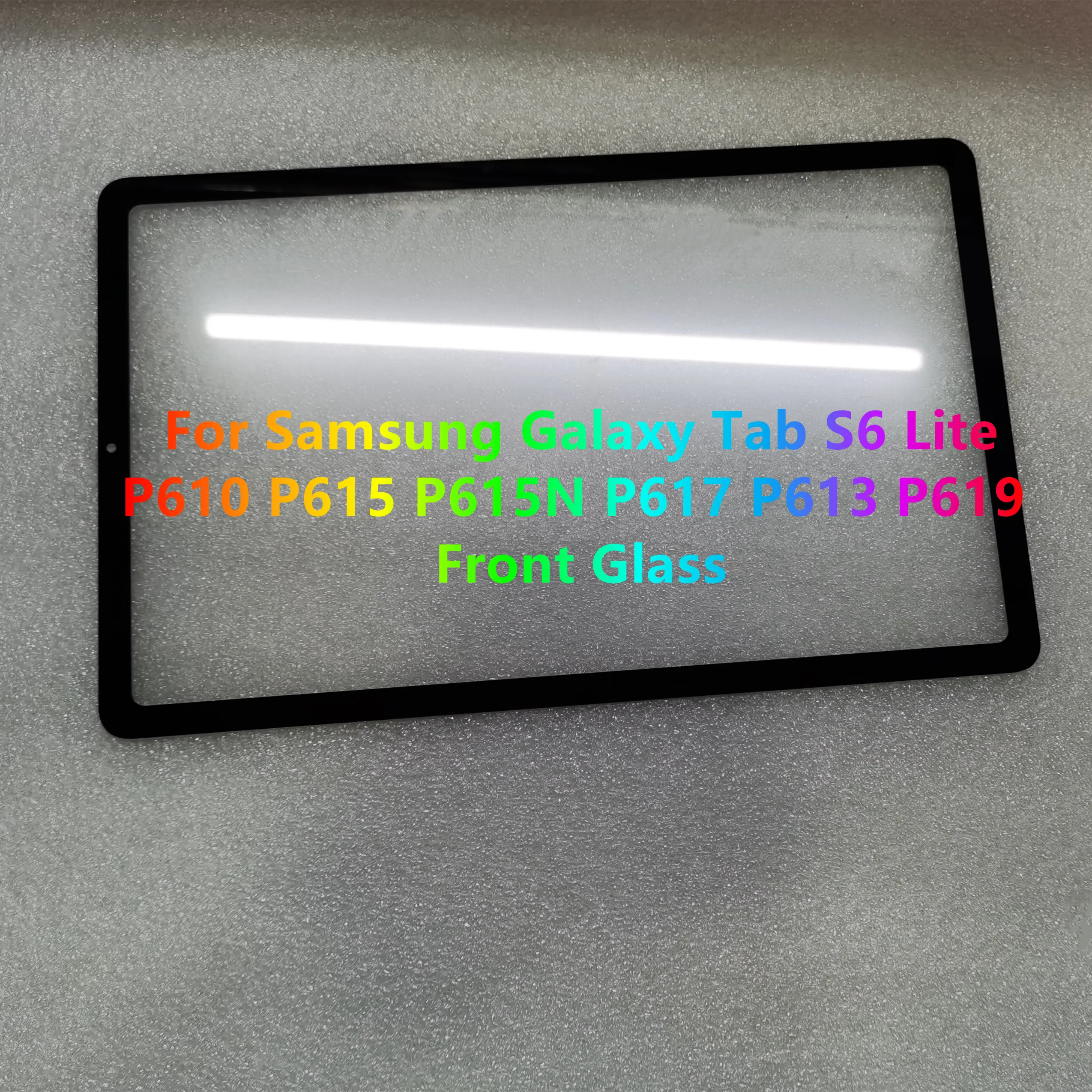 Nowy 10,4-calowy ekran dotykowy do Samsung Galaxy Tab S6 Lite P610 P615N P617 P613 P619 P615 Przedni szklany panel ekranu dotykowego z klejem OCA