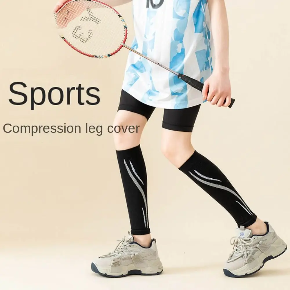 1 pair Leg Cover Compression Leg Sleeves Professional Breathable Calf Compression Sleeve Elasticity Sweat Absorption