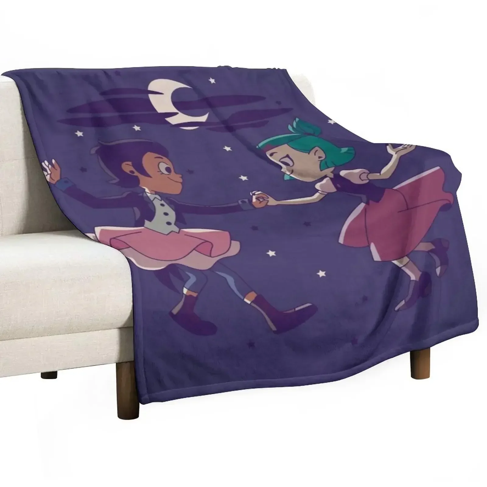 Luz and Amity Dance ? Lumity Throw Blanket Luxury Thicken anime christmas gifts Blankets