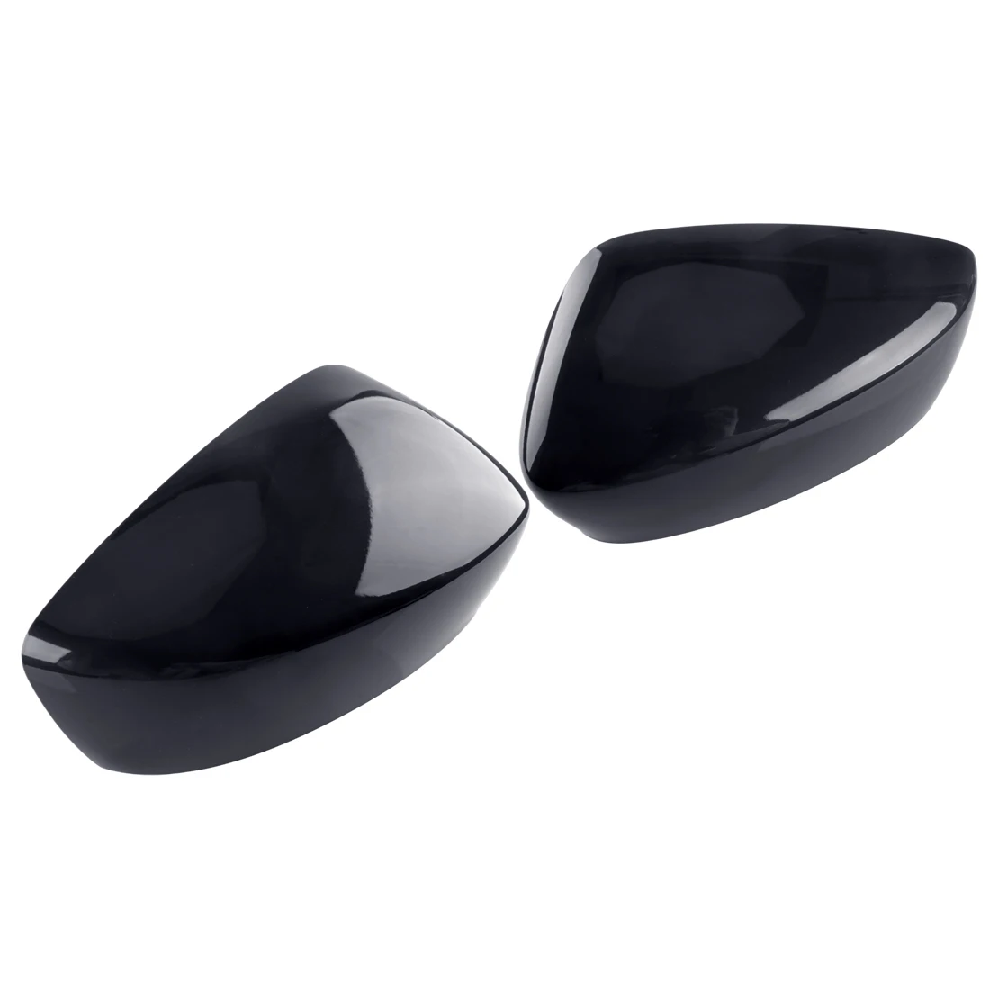 

Car Left Right Side Rear View Mirror Cover Cap Fit for Mazda 3 Axela 2014 2015 2016 Black ABS