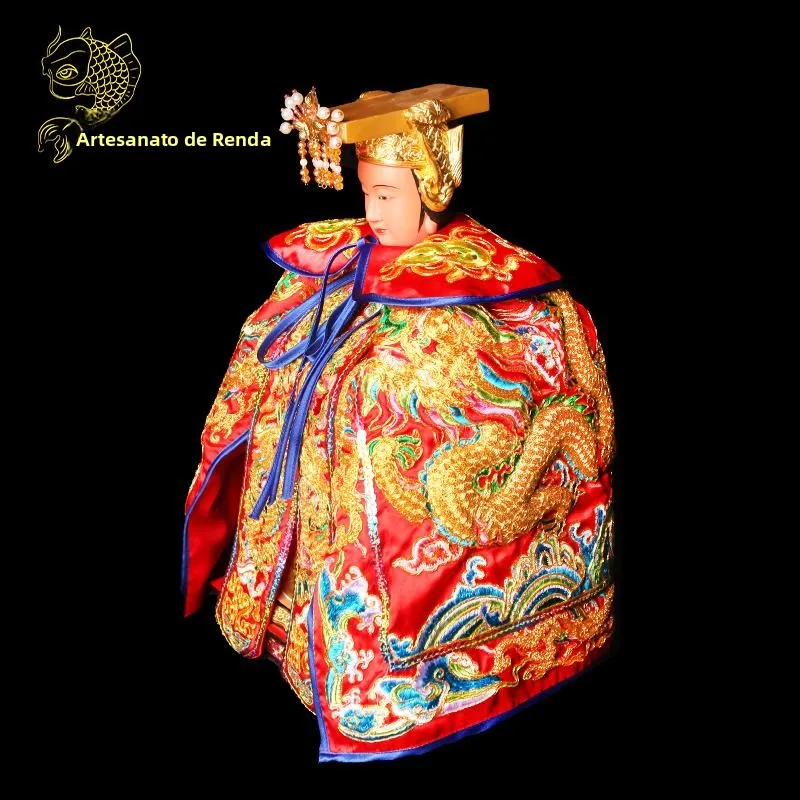 Traje de Palco Feminino com Imagem de Deusa Matsu, Deidade Corporal Suave, Santa do Céu, Mãe Guan Sheng, Imperador, Deus do V...
