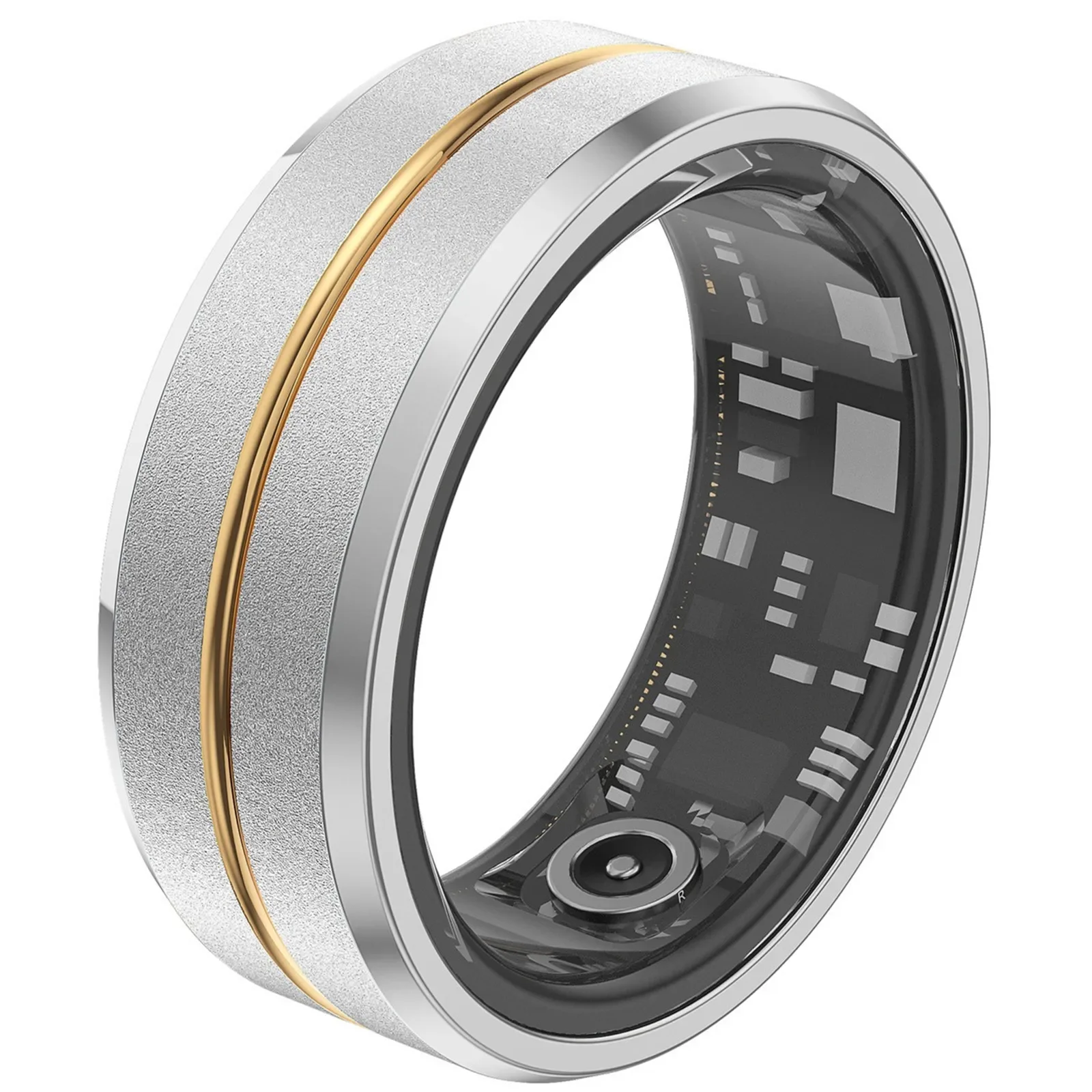 Smart Ring Magnesium Alloy Steel Shell Health Heart Rate Sleep Monitor IP68 3ATM Waterproof Phone Bluetooth Sports Bracelet Men