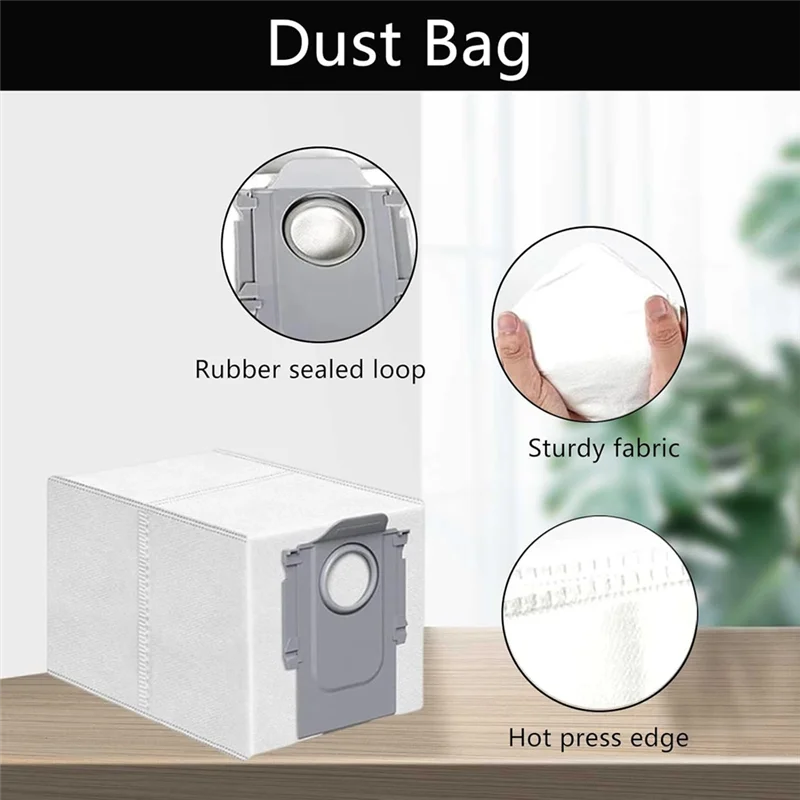 A74X-8PCS 真空ダストバッグフィット Forroborock Saros 10/G30/S9 Maxv Ultra/S90ver/A1460RR 掃除機交換用