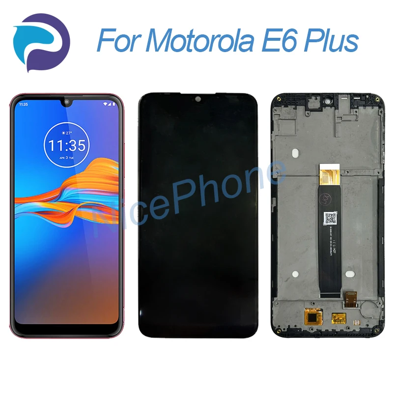 for Motorola E6 Plus LCD Screen + Touch Digitizer Display 1560*720 PAGA0004/4IN, PAGA0033/33IN E6 Plus LCD Screen Display