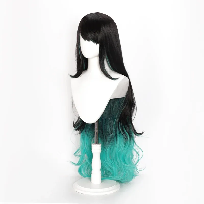 شعر مستعار LQArknights Dusk التنكري - فروة رأس واقعية مع شعر مجعد متدرج (تصفيف دقيق للعبة)