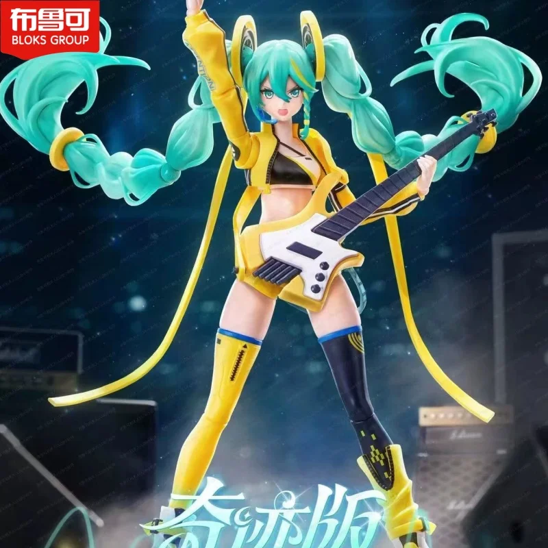 

New Hot Blokees Block 17th Anniversary Sakura Hatsune Miku Movable Model Ornaments Assembled Educational Toys Collection Gifts