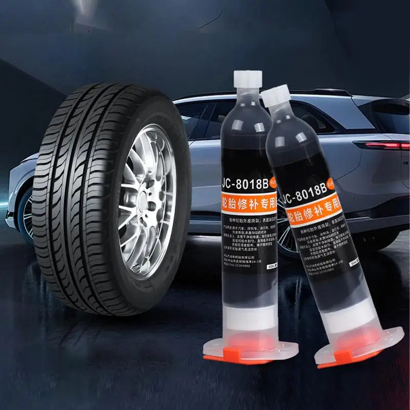 Rubber Cement Tire Repair 50ml Rubber Glue For Tires Waterproof Tire Sidewall Repair Tire Restoration Agent Fast-Acting For