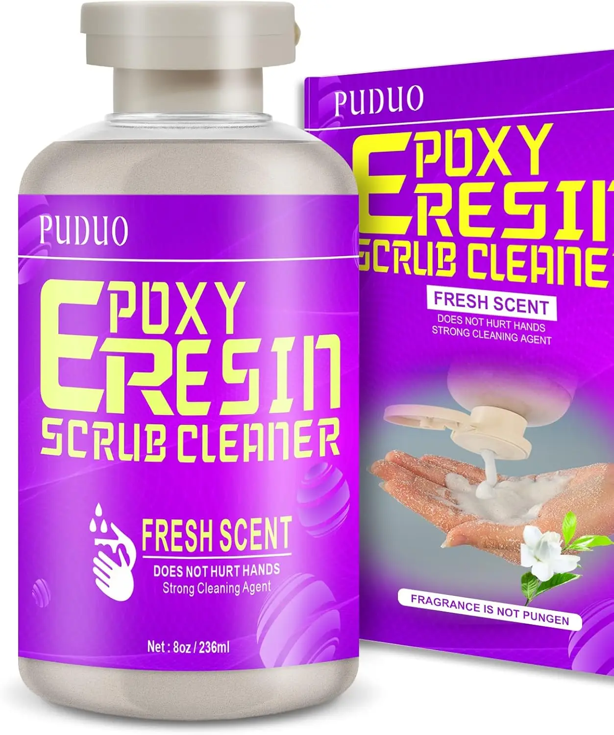 

Epoxy Resin Cleaner 8 OZ - Hand Scrub for UV Resin & Molds