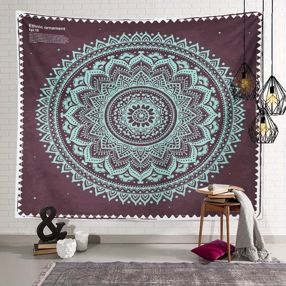 Ethnic Mandala Tapestry Background Cloth Hanging Cloth Bedroom Bedside Decorative Wall Cloth Rental Dormitory Tapestry