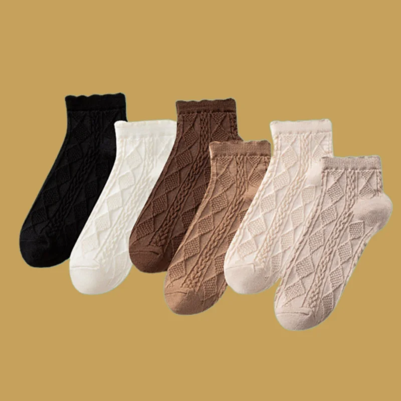 

5/10 Pairs 2024 New Summer Thin Cotton Socks Mesh Socks Breathable Sweat-absorbent Shallow Mouth Socks Ladies Short Tube Socks