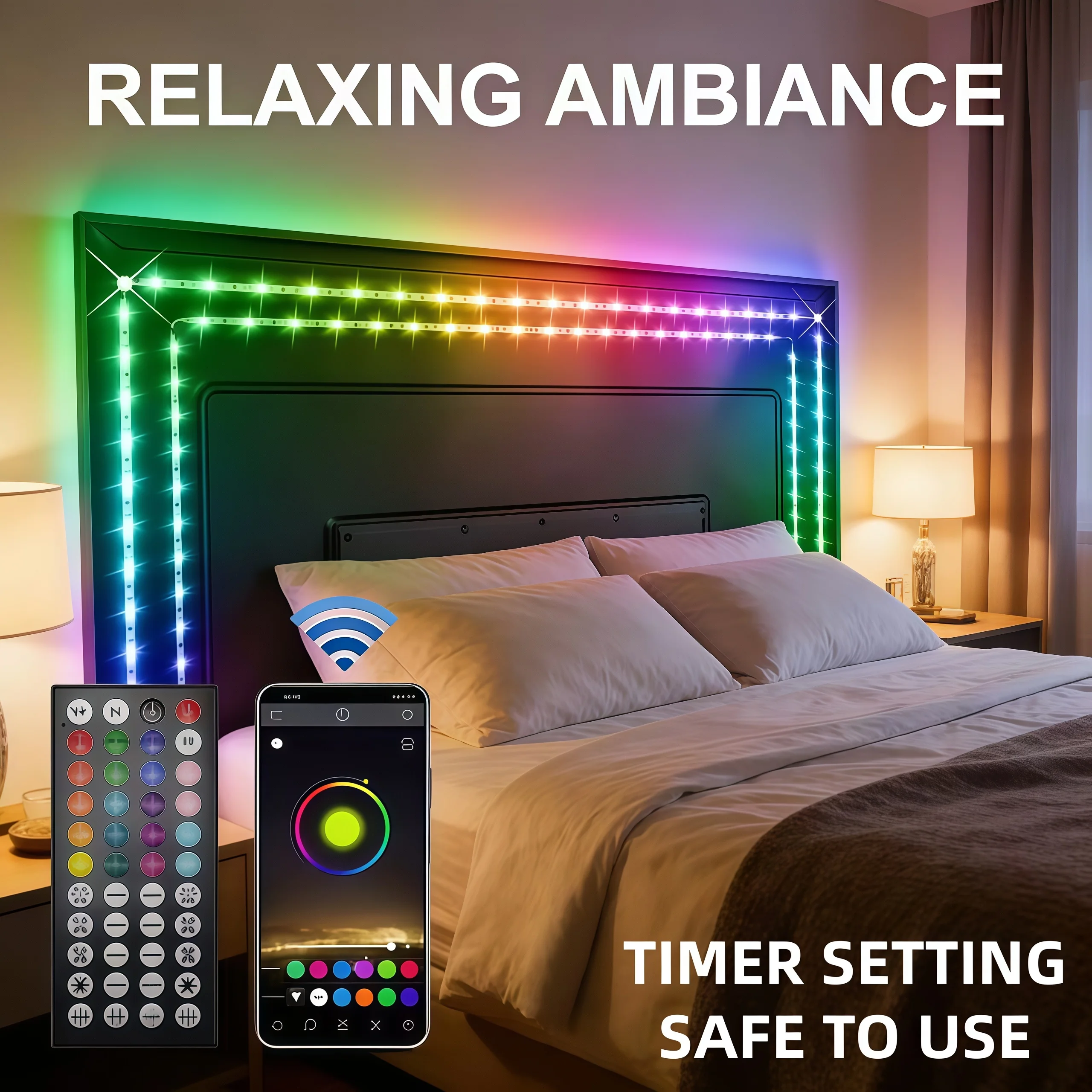 New 2026 RGB Led Strip Lights USB 5V Music Sync RGB 5050 Led Lights lexible Lamp Tape For TV Backlight Room Decoration 1m-30m