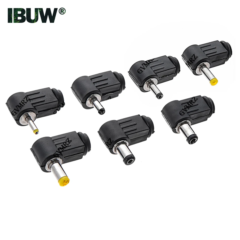 5PCS 4.8x1.7mm 4.0x1.7mm DC plug 90 degree elbow 5.5*2.1mm DC power plug wiring assembly 5.5*2.5mm welding wire type 3.5x1.35mm