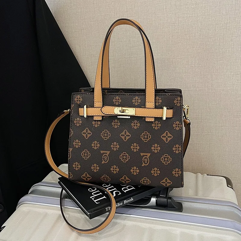 

Сумка-тоут с цветочным принтом в стиле ретро — женская сумка через плечо с винтажным принтом, вместительная сумка с регулируемым ремешком, идеальный подарок для мамы