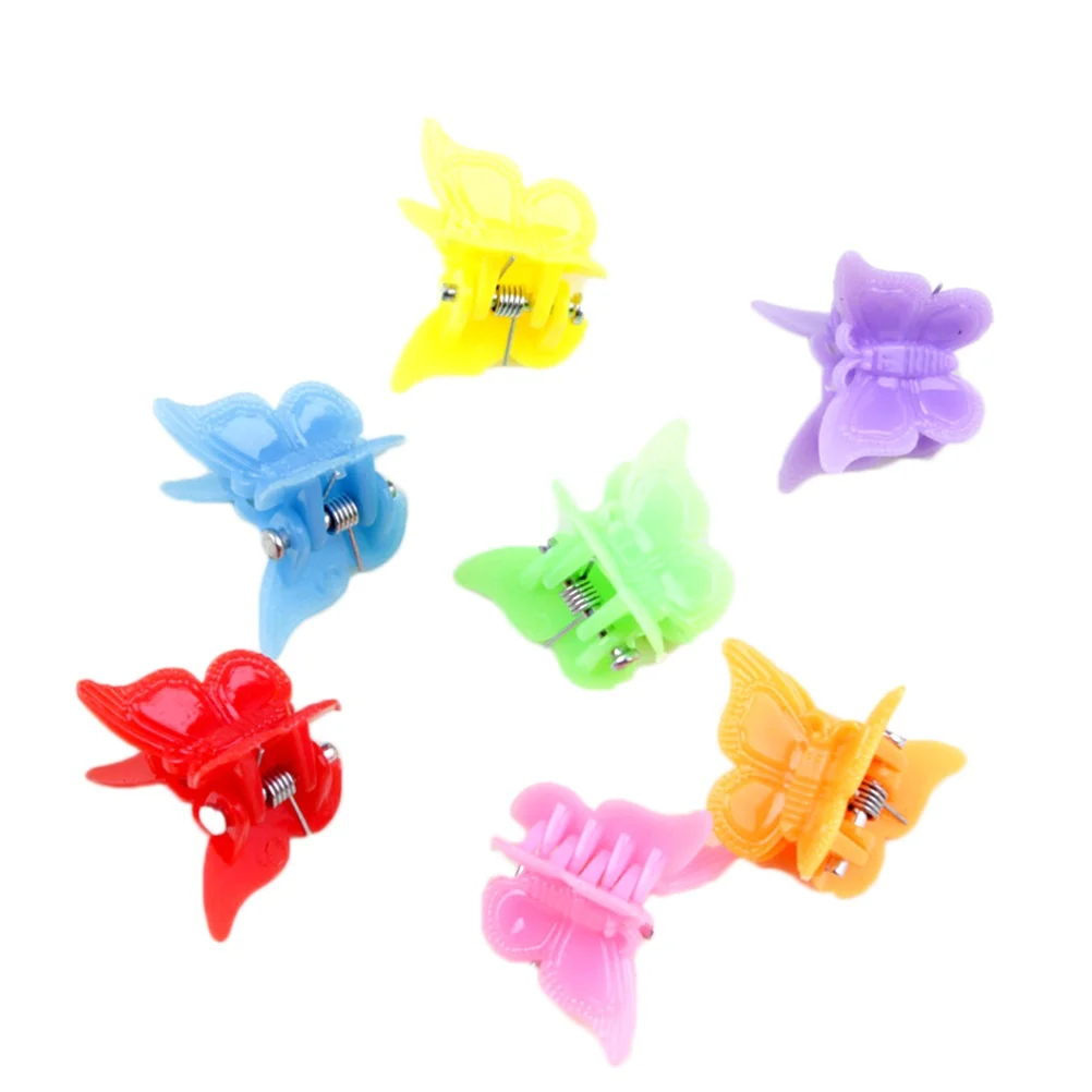 

100pcs Colorful Hair Accessories Lightweight Mini Butterfly Claw Clips Hairpins Decorations Celebrations Girls Women Hairstyle