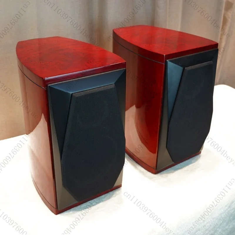 6.5-inch 8-inch Waist Drum Speaker, Solid Wood Drum Waist Curvature Audio Empty Box, Beveled Piano Paint Highlight
