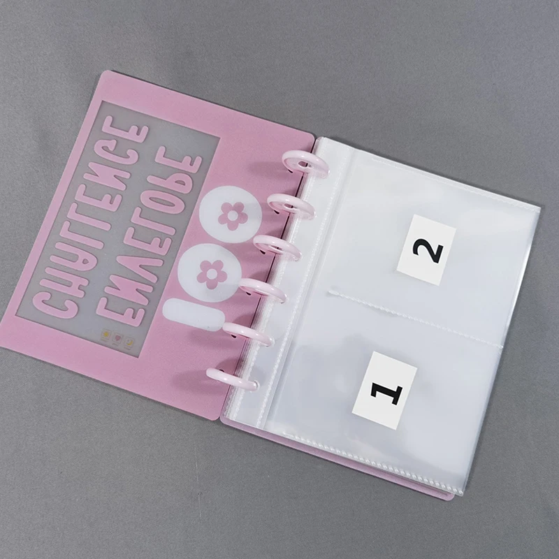 مجموعة أوراق ربط فضفاضة ، رابط ميزانية ، تحدي مغلف ، هدية للتوفير