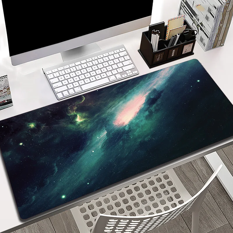 

Galaxy Art Large Mouse Pad Computer Keyboard Desk Mat Gaming Hoom Accessories Speed Waterproof Non-slip Space Mousepad Table Pad