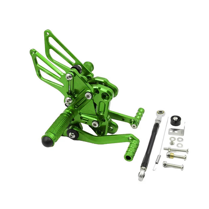 

waase For Kawasaki Ninja 250 400 Z250 Z400 2018 2019 2020 2021 2022 Adjustable Rider Rear Sets Rearset Footrest Foot Rest Pegs