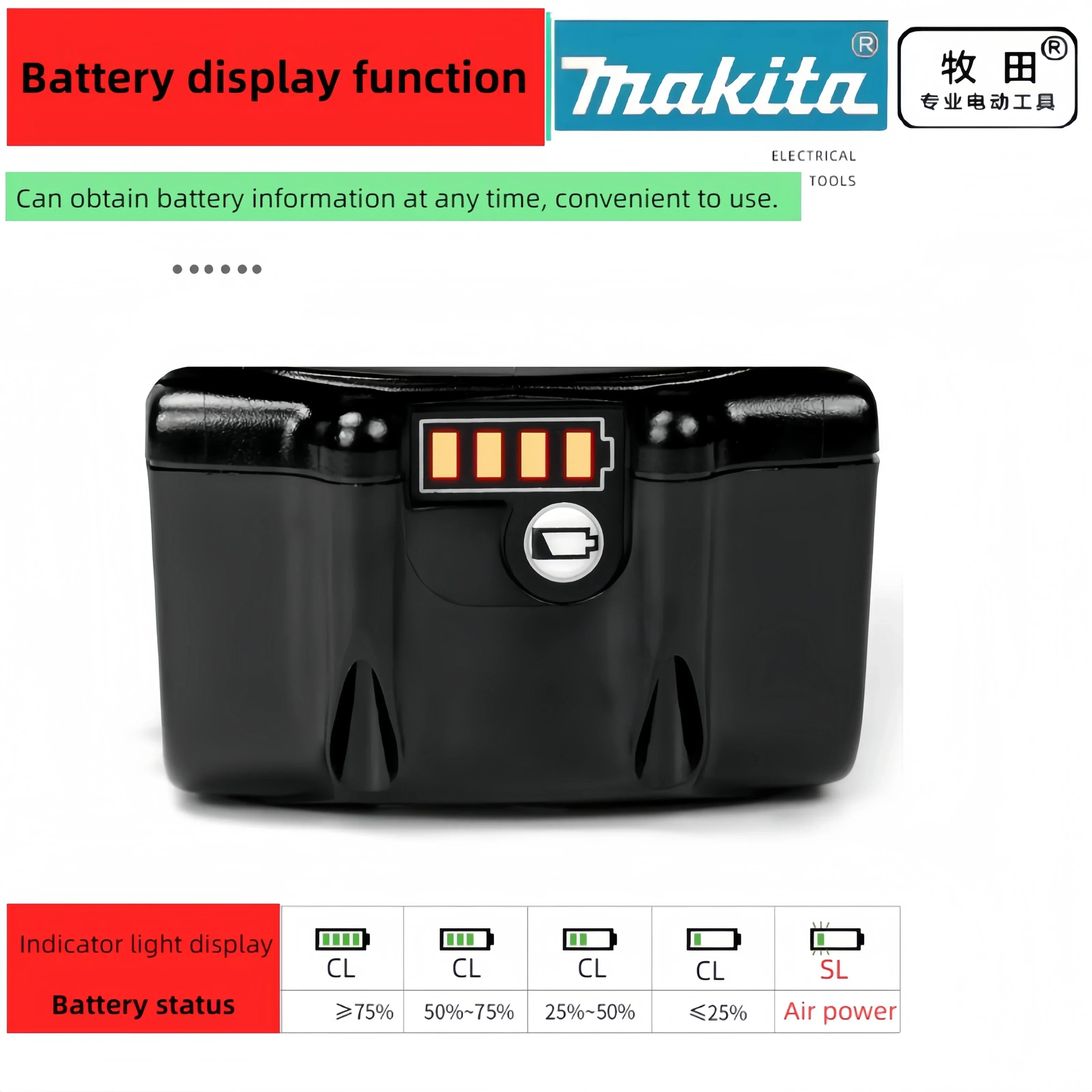 Makita DGA404 6Ah original Battery compatible Makita 18V power tools  DDF485 DTD173 DTW700  Lithium-ion Battery replacement