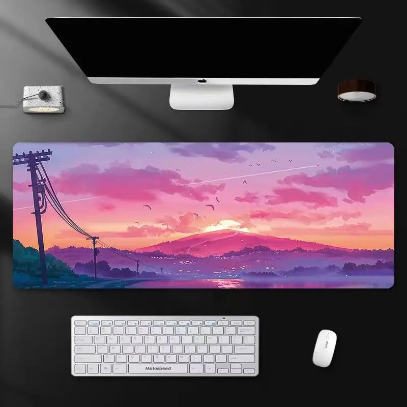 

Big Art Mouse Pad Kawaii Gaming Anime Mouse Mats Setup Gamer Accessories Table Rug Deskmat Mat Pad on The Table Keyboard Pad