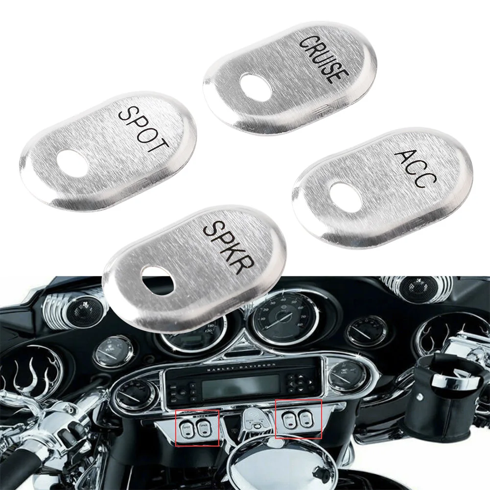 Motorcycle Accessories Rocker Panel Switch Button Covers Cap Kit For Harley Road Glide FLTR EFI FLTRI Ultra FLTRU FLHTK  ﻿